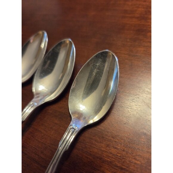 Gense ALP 45GR‎ GEN4 Five O'Clock Spoons  5 1/8" Silverplate Lot of 6 - Picture 5 of 16